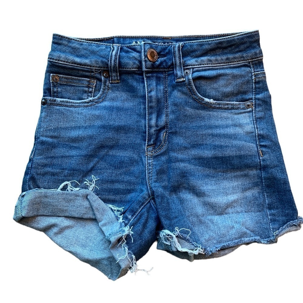 American Eagle | American Eagle Outfitters Hi-Rise Shortie Denim Jean Sh…